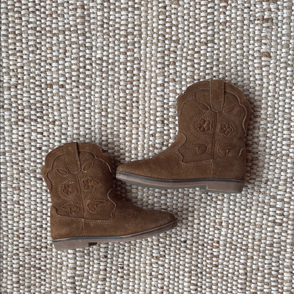 Zara Brown suede leather Boots